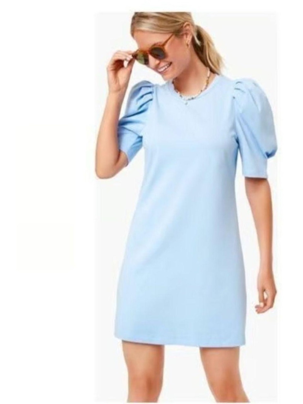 Pomander Place Stella Cotton Dress Periwinkle XS EUC